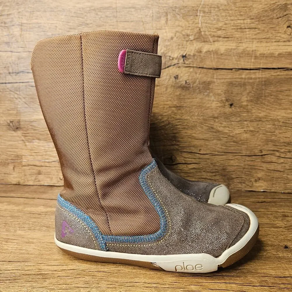 Plae Camille Brown Suede Mid Calf Boot size 1